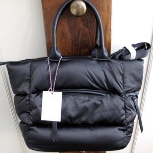 URBAN EXPRESSIONS Arabesque Tote Puffy Black NWT
